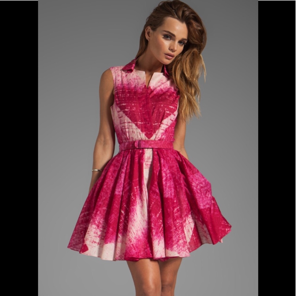 Halston Heritage fuchsia dress size S